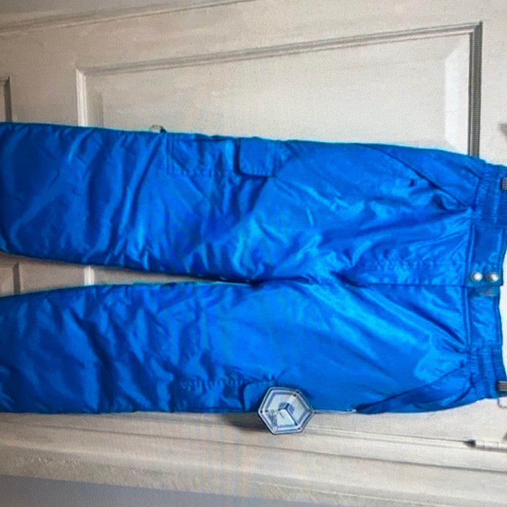 Snowy Zu Tech Kids Unisex M 10/12 Blue Glacier shied insulated snow pants